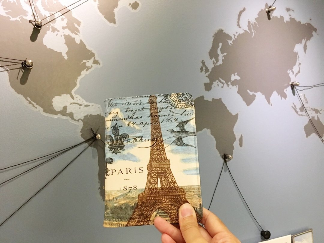 手作好礼‘多功能护照包’paris/护照夹 旅行 出国 情人节 生日交换礼物 - 护照夹/护照套 - 真皮 