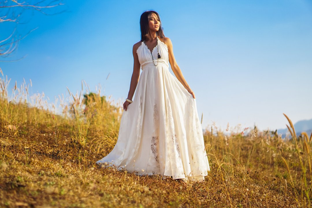 Dress, White Long Dress, Boho Dress, Maxi Dress, Cotton Dress, Summer Dress - 晚装/礼服 - 其他材质 
