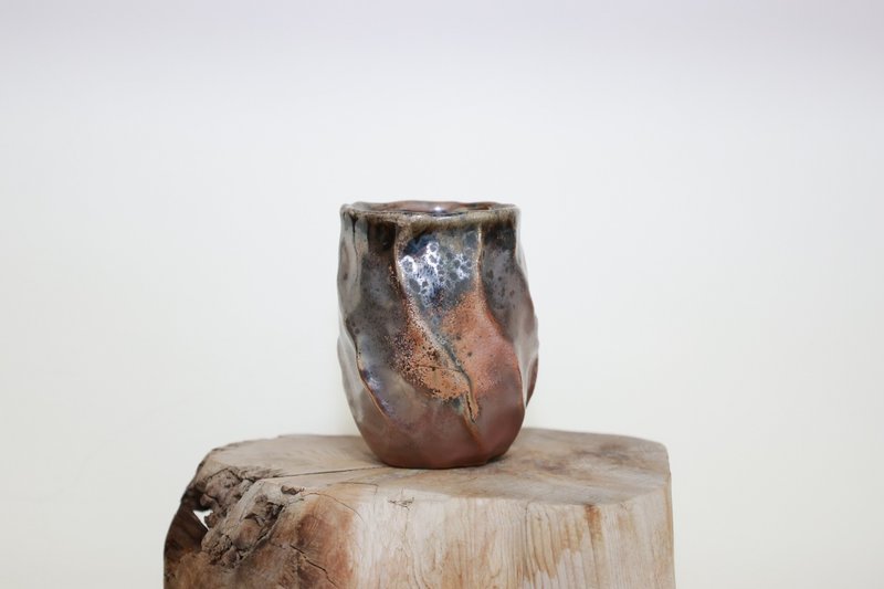 柴烧握杯/水杯/品茗杯/150ml/泷间拾光 - 茶具/茶杯 - 陶 