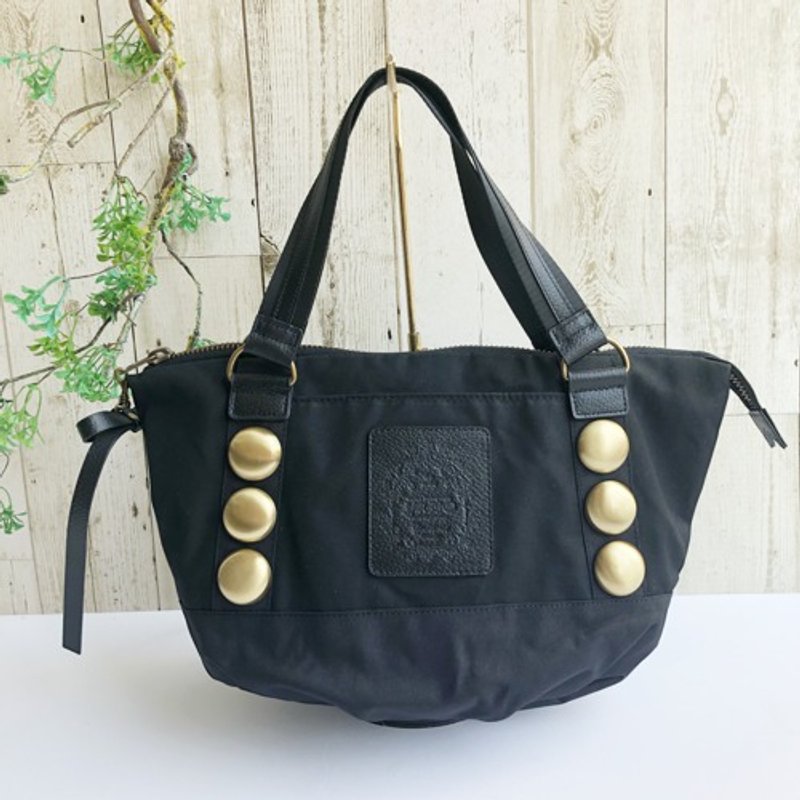 Adult cool Boston bag * S * Black * Paraffin processed fabric - 手提包/手提袋 - 棉 