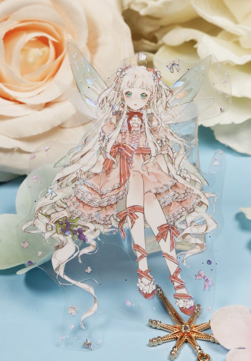 花灵仙境 花の子 ようせい PET 和紙膠帶 貝殼光 10米卷 - 纸胶带 - 其他材质 多色