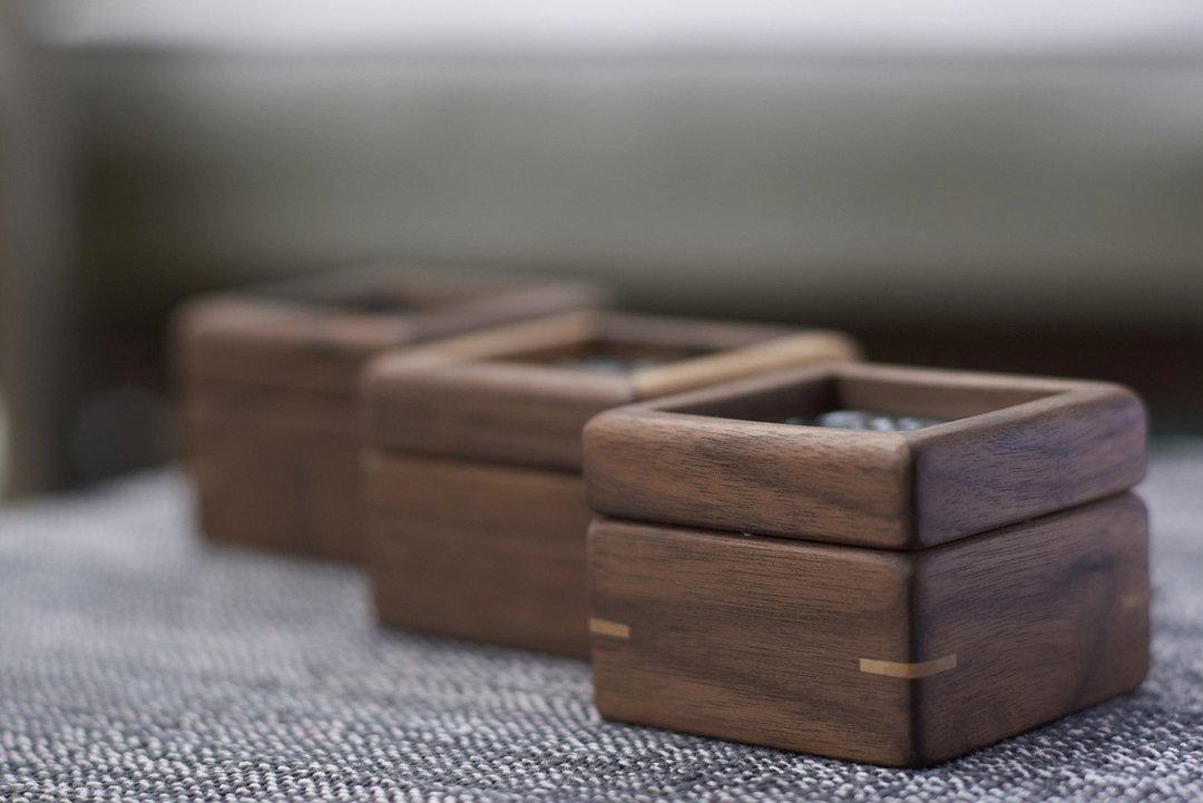 胡桃木小盒子 mini box - 收纳用品 - 木头 咖啡色