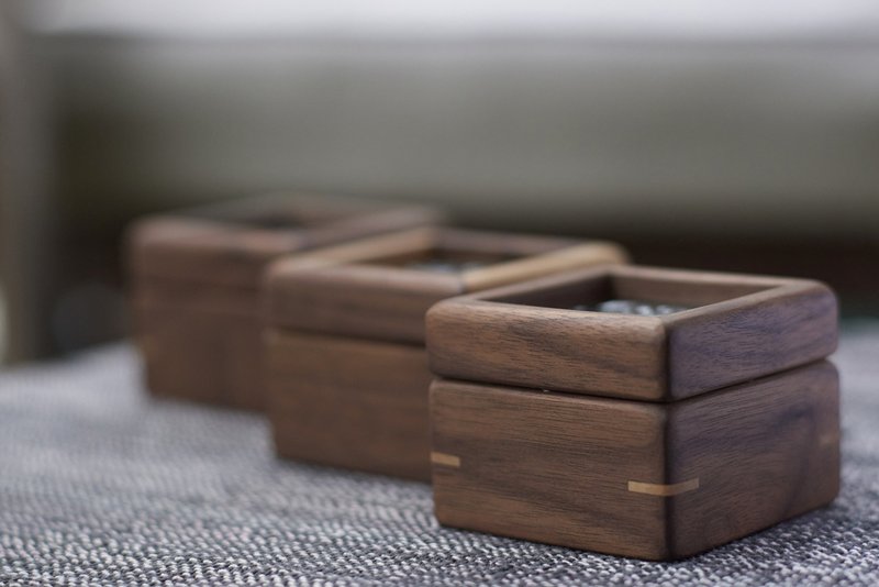 胡桃木小盒子 mini box - 收纳用品 - 木头 咖啡色