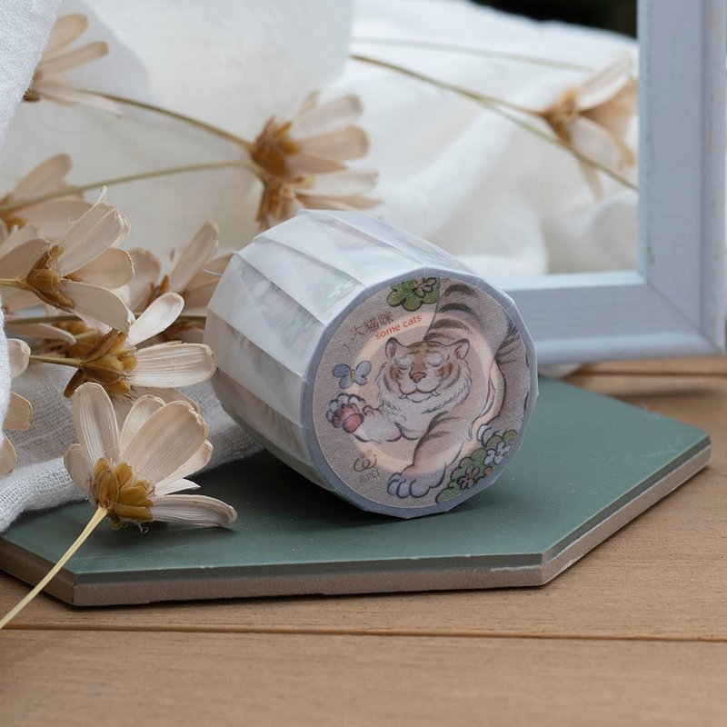 大猫咪 - 2022虎年限量版 - 5cm 亮面PET胶带 - 纸胶带 - 塑料 