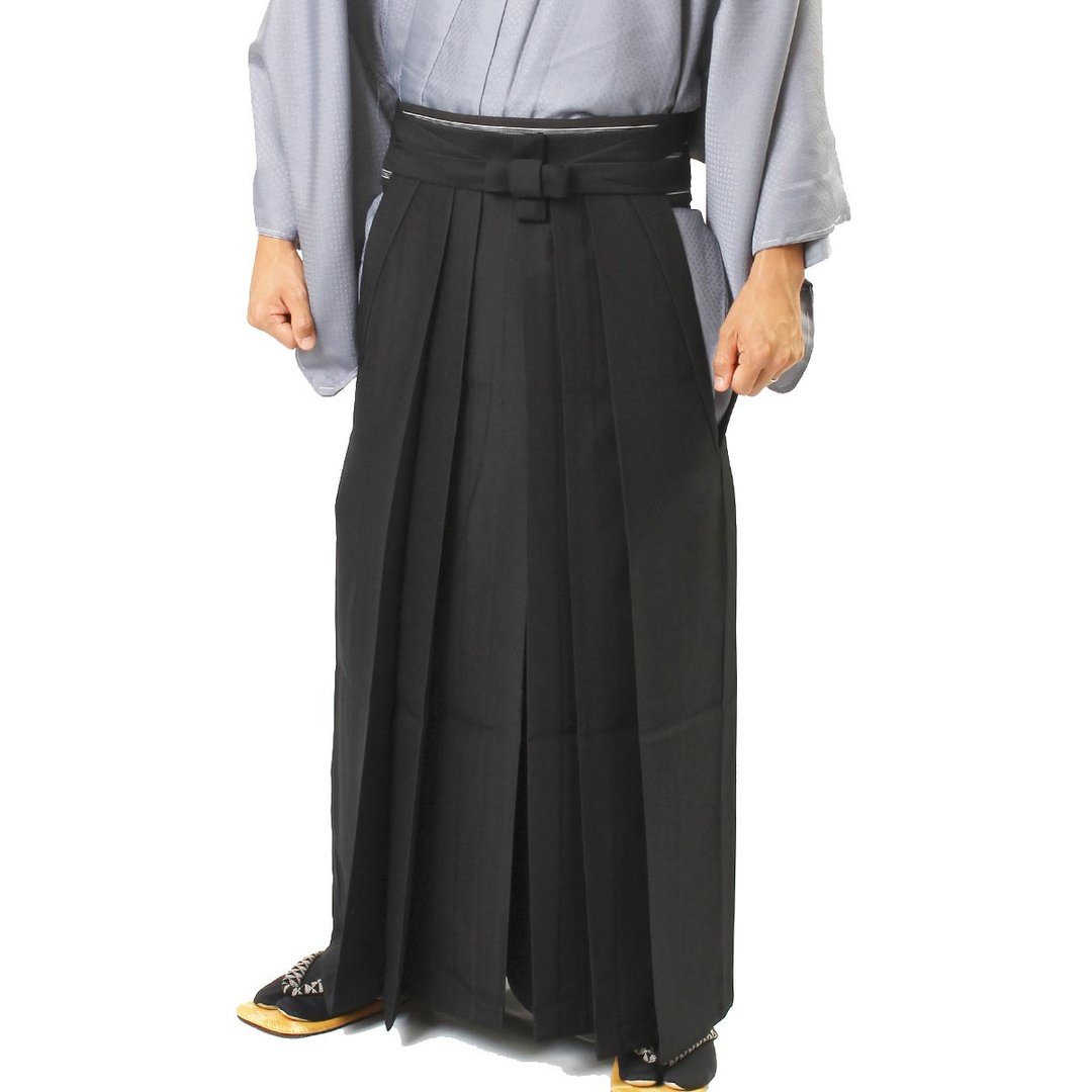 袴 男士 SS S M L LL 83cm 87cm 91cm 95cm 99cm 尺寸 黑 - 男士长裤 - 其他材质 黑色