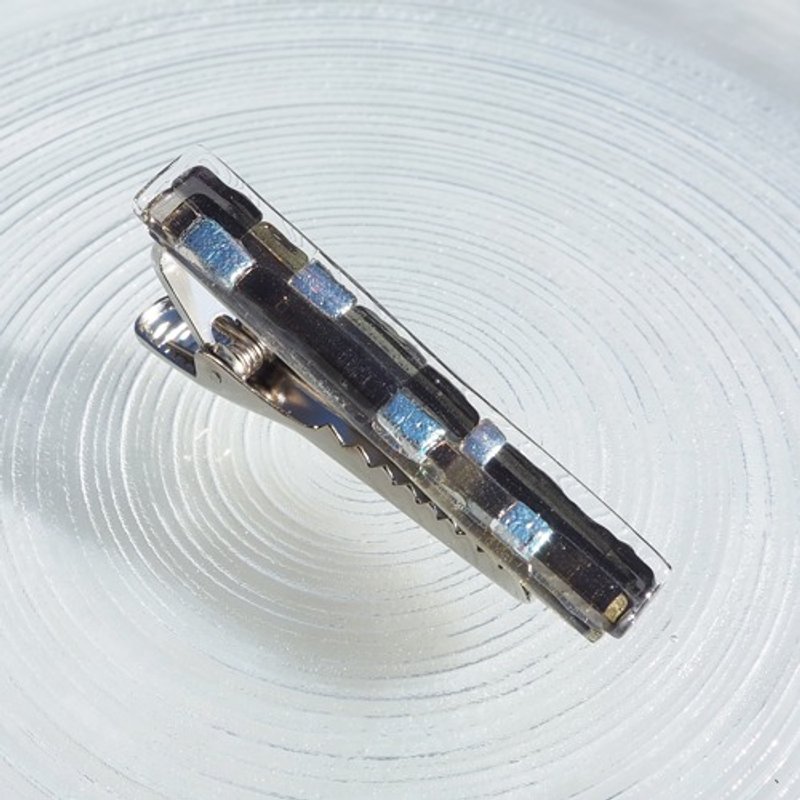 极光玻璃 (极光【单色调】) 领带夹【预约制作】 - 领带/领带夹 - 玻璃 黑色