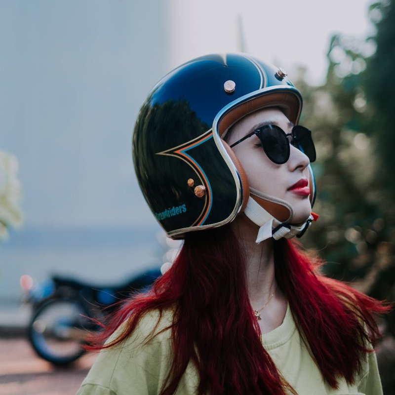 MODER摩德頭盔-JONES琼斯-亮光暗夜蓝 - 安全帽 - 其他材质 