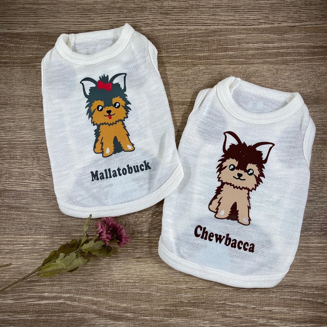 宠物衣服订制 约克夏 弟弟款 Yorkshire Terrier 反光衣(毛孩款) - 衣/帽 - 其他材质 多色