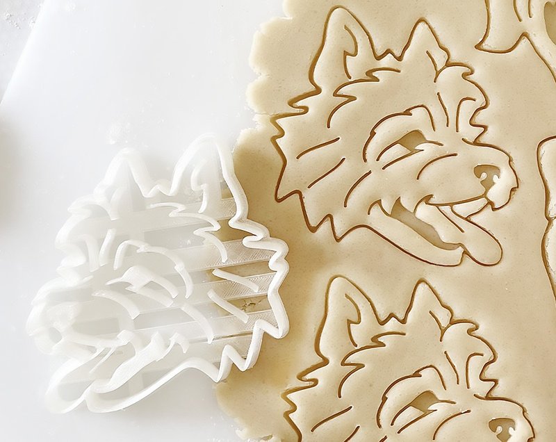 凯恩梗饼干模具，狗狗肖像饼干模具 - 其他 - 塑料 