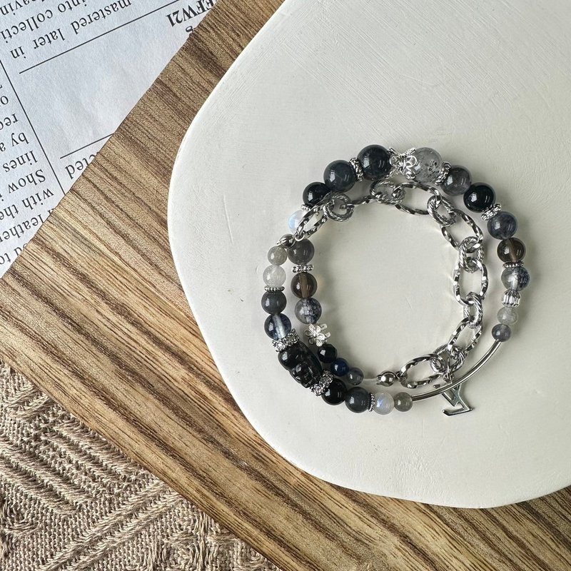 酷女(男)孩金运石貔貅弹性手链 - 手链/手环 - 水晶 