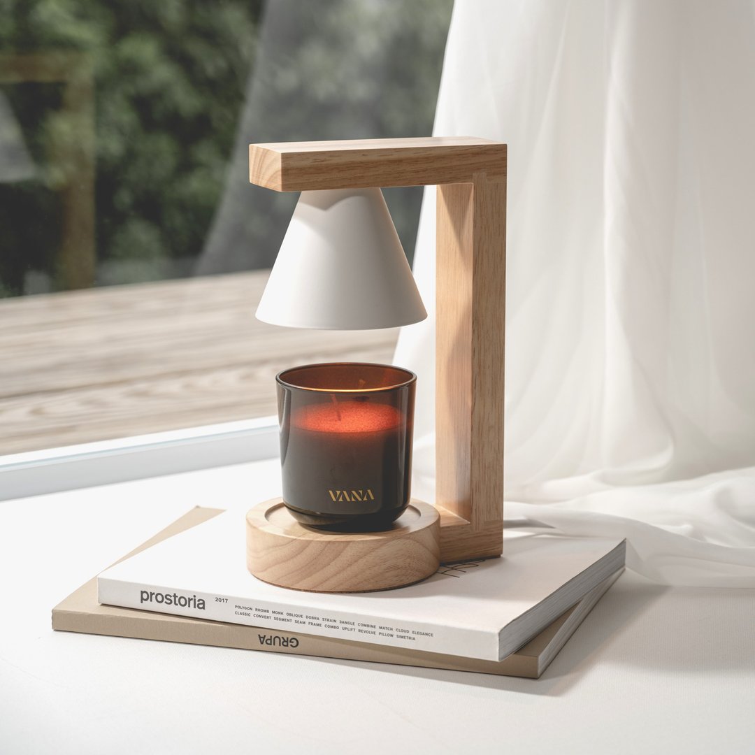 VANA Hygge No. 15 现代实木款融烛灯 可调光 享保固 - 灯具/灯饰 - 木头 咖啡色