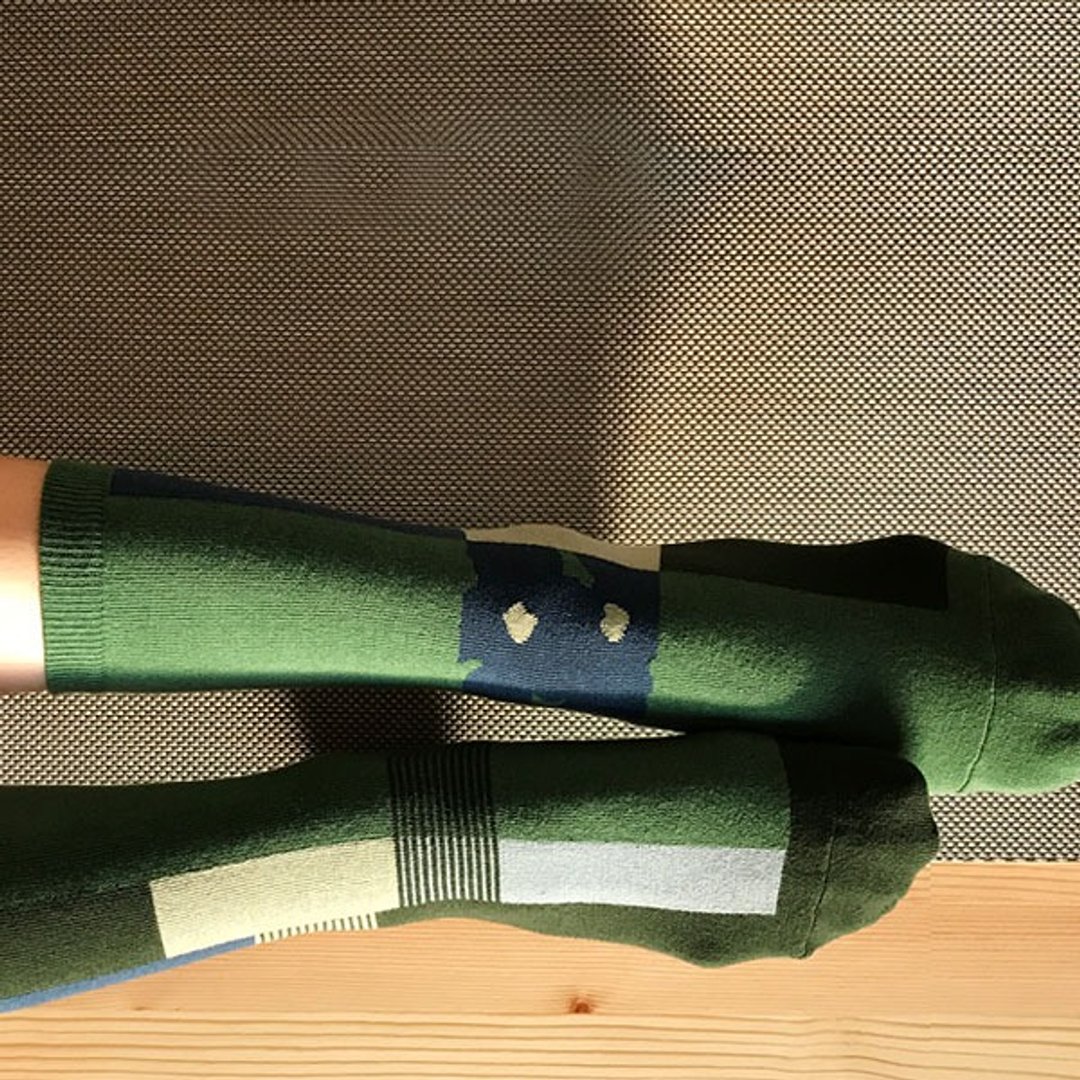 socks_green_pond/ irregular / socks / green - 袜子 - 棉 绿色
