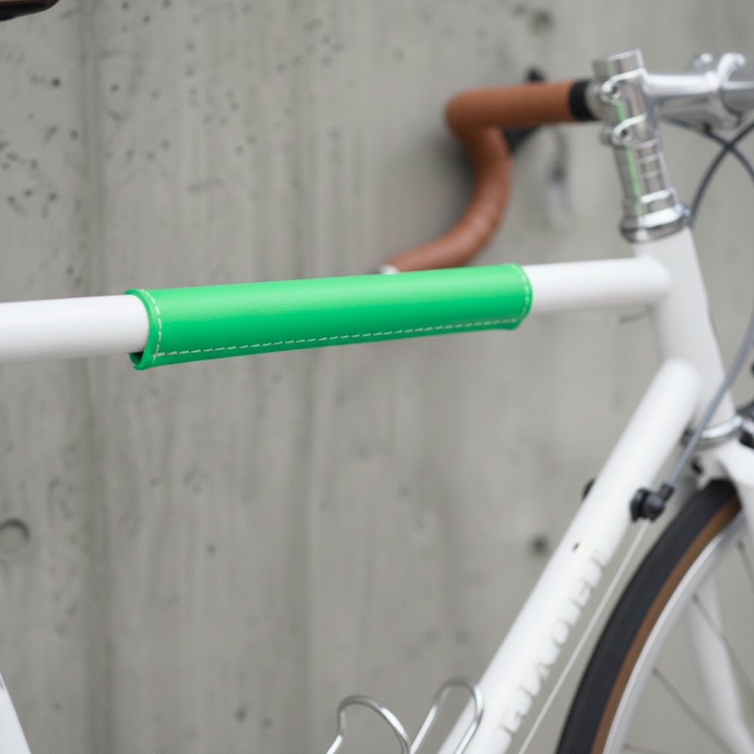 自行车 上管 车架护套 本革 皮革 霓虹绿 公路车 登山车 Brompton 适用 - 自行车/周边 - 真皮 绿色