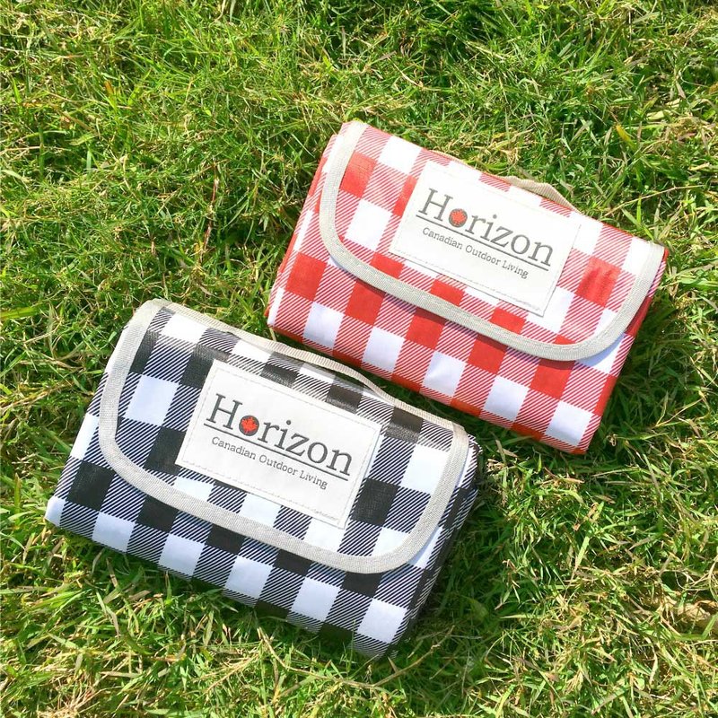 【Horizon 天际线】网美格纹款轻便防潮野餐垫200x200cm (共二色) - 野餐垫 - 防水材质 