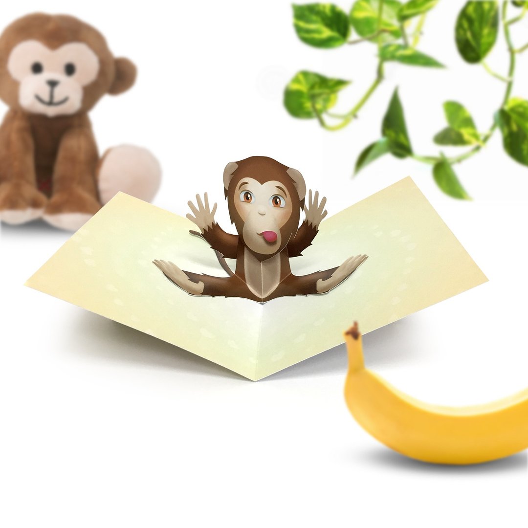 生日卡|生日立体卡|老虎生日卡|生日卡|老虎立体卡|老虎 - 卡片/明信片 - 纸 