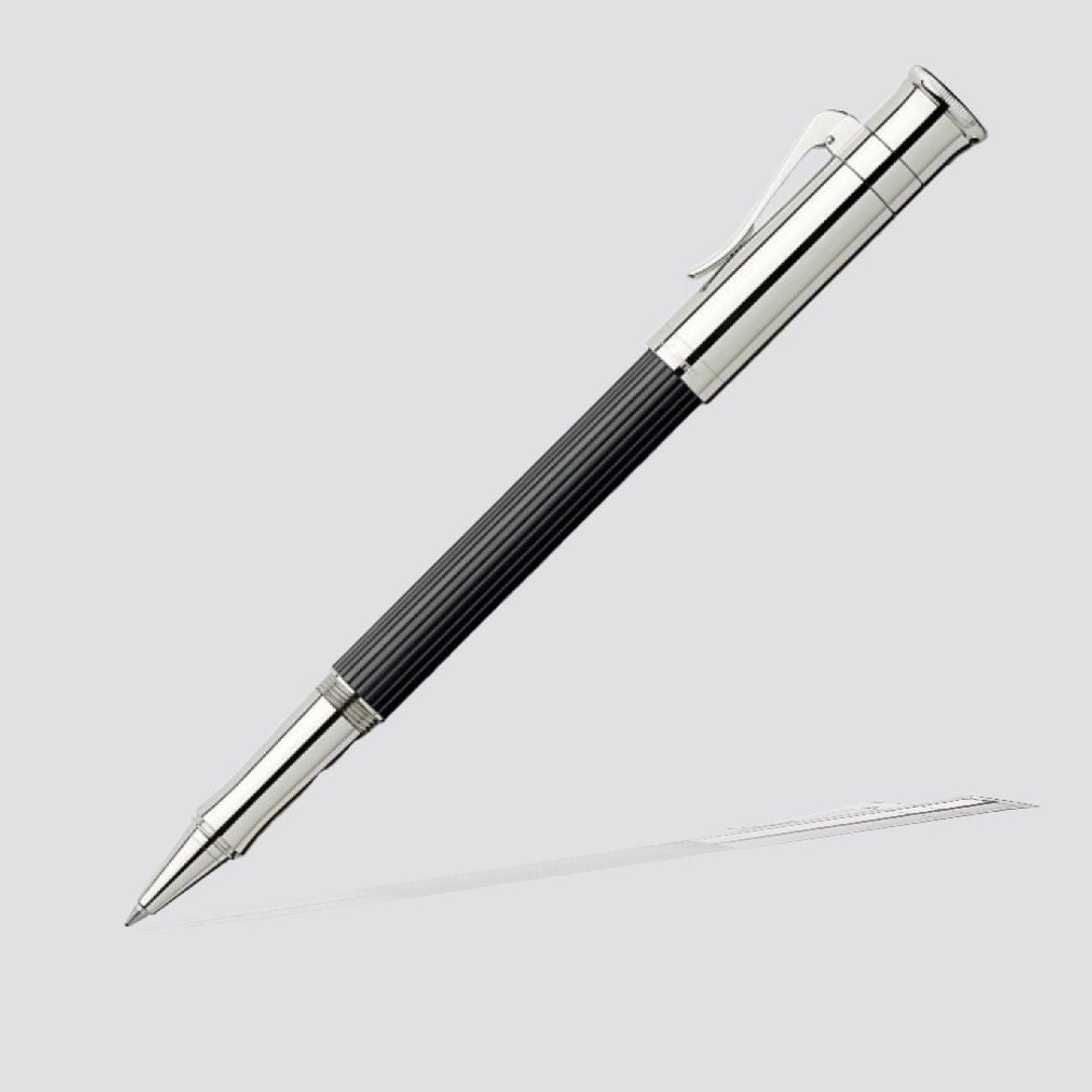 GRAF VON FABER-CASTELL经典系列镀白金黑檀木钢珠笔 - 钢珠笔 - 其他材质 黑色