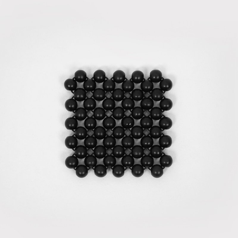 斯堪的纳维亚杯垫/黑球 - 杯垫 - 木头 黑色