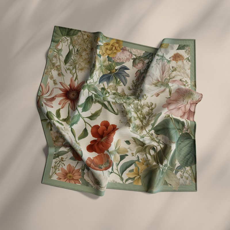 Flora Whisper 丝巾 - 丝巾 - 丝．绢 多色