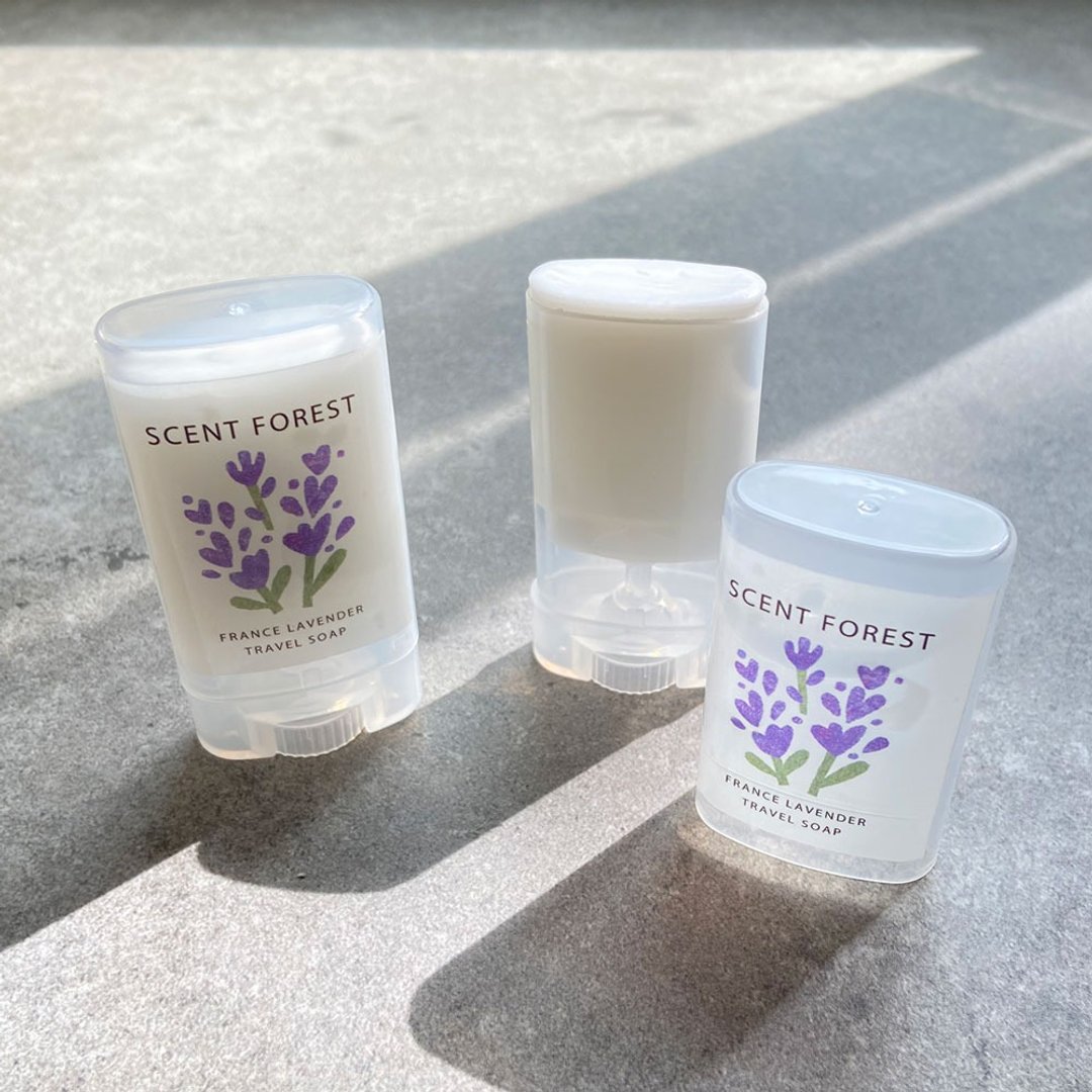 旅行随手皂 -  薰衣草 玫瑰天竺葵 随身携带 防疫方便安心 - 香薰/精油/线香 - 其他材质 白色
