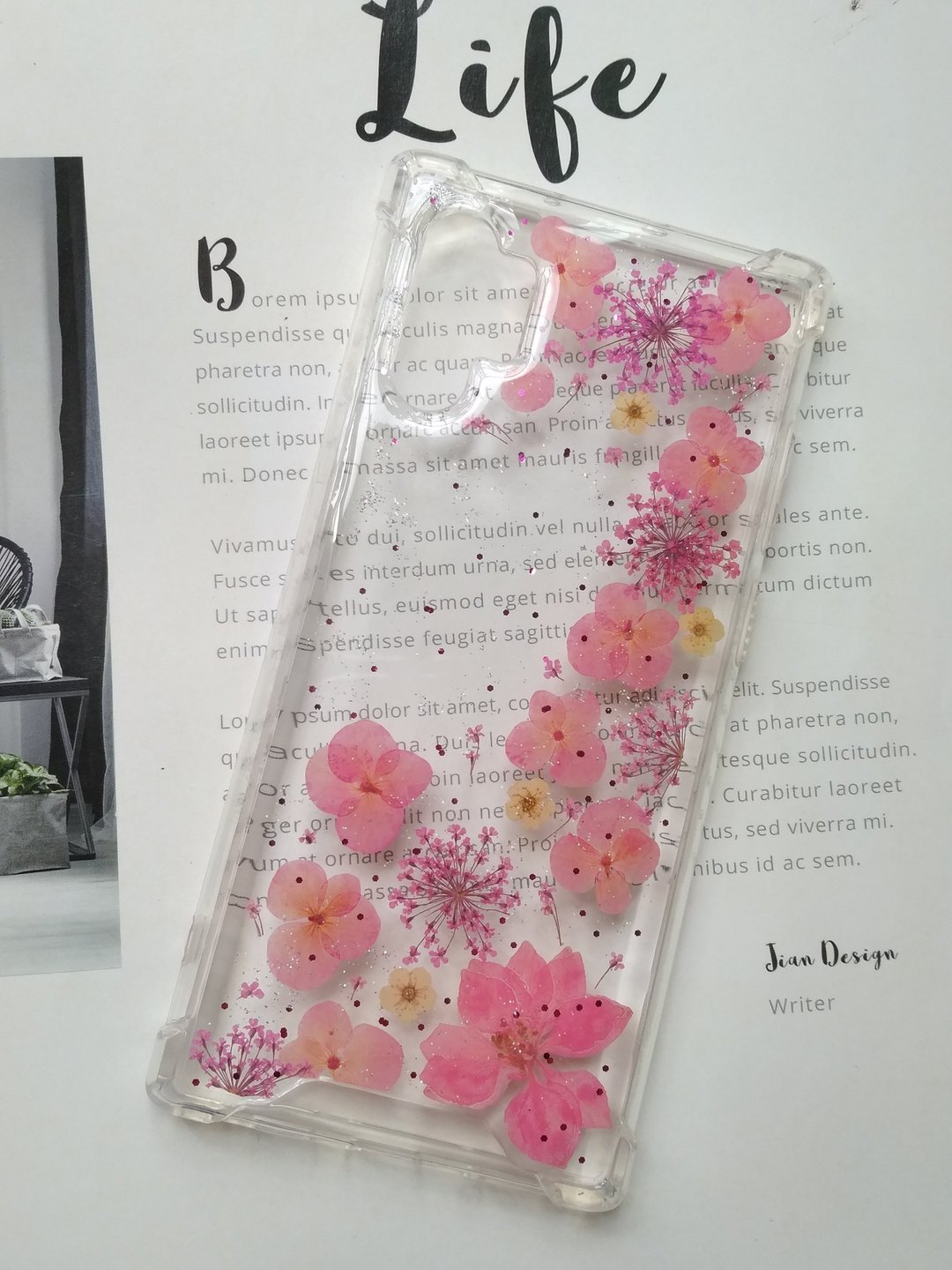 客户专属订单 : Luly Wong, Samsung Galaxy Note 10+ - 手机壳/手机套 - 树脂 粉红色