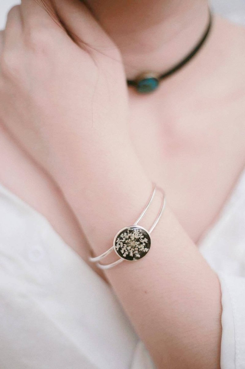 Ammi majus -Bangle (sliver color) - 手链/手环 - 植物．花 白色