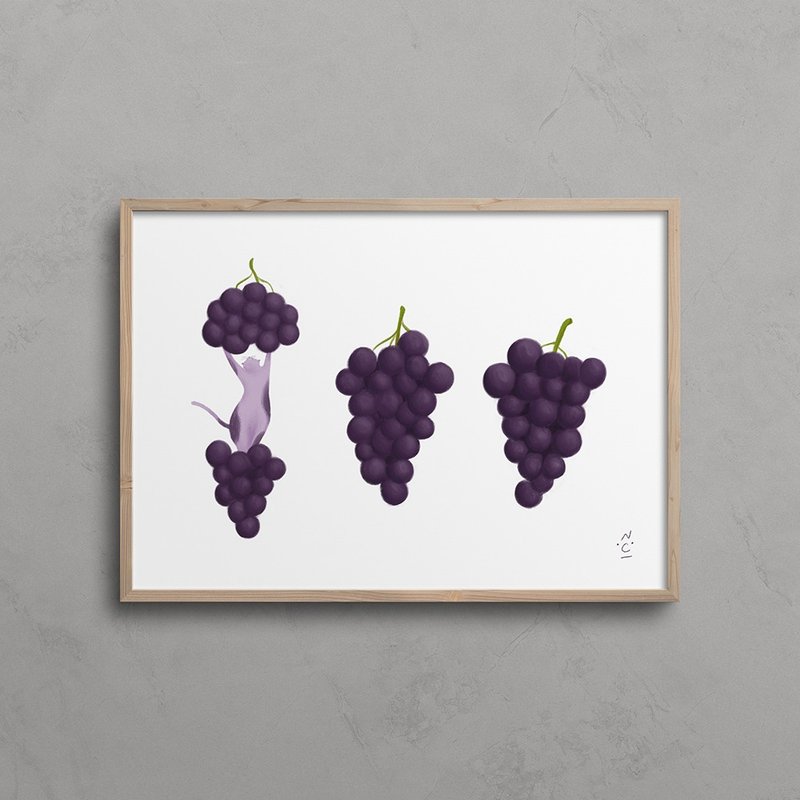 【装饰画】It's Fun Time 葡萄篇 - 海报/装饰画/版画 - 纸 