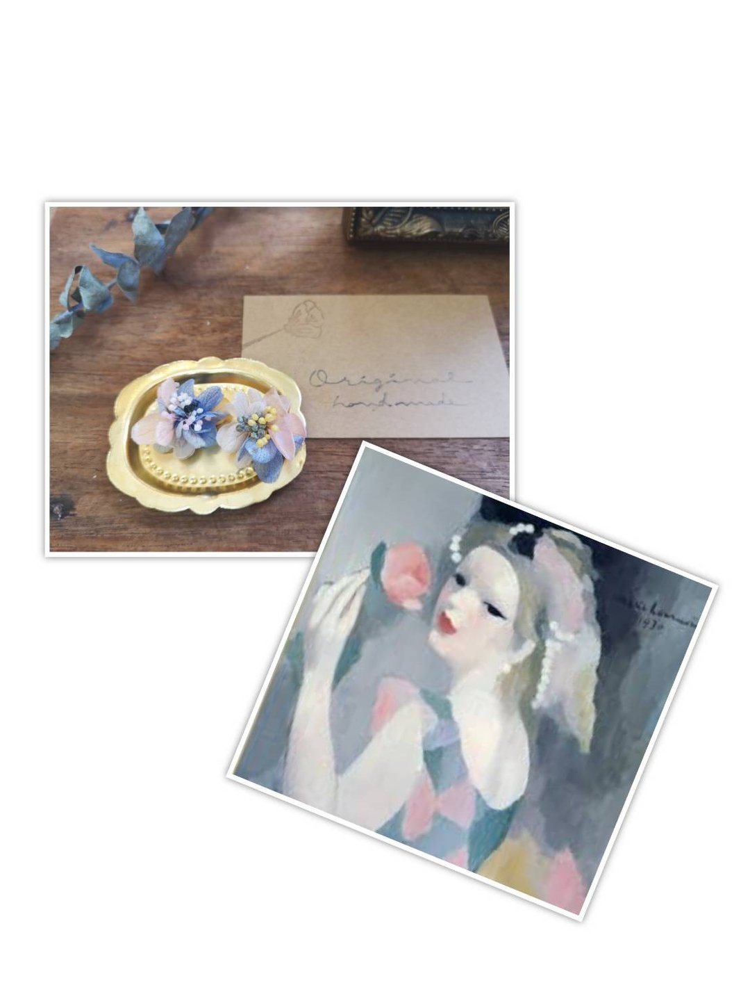 Marie Laurencin・asoblanco - 耳环/耳夹 - 植物．花 多色