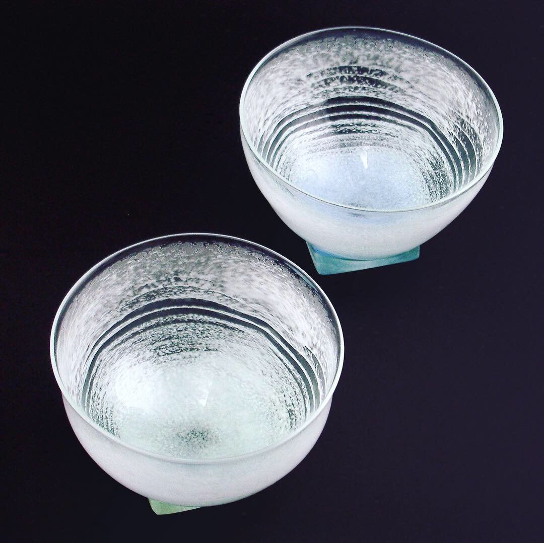 Sake set - 酒杯/酒器 - 玻璃 白色