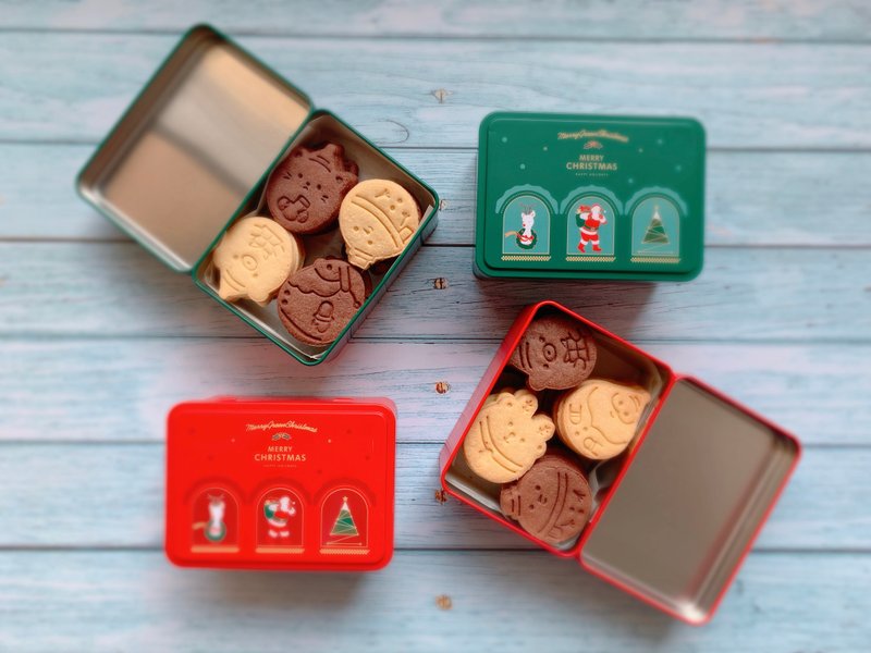 <预购>圣诞造型饼干 四种圣诞角色 共28片 圣诞交换礼物 - 手工饼干 - 新鲜食材 