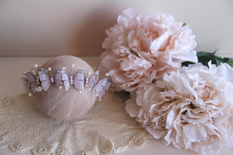 婴儿头带 宝宝头带 婴儿头饰 头饰 弥月礼物 弥月头饰 百日宴头饰 - 婴儿帽/发带 - 棉．麻 