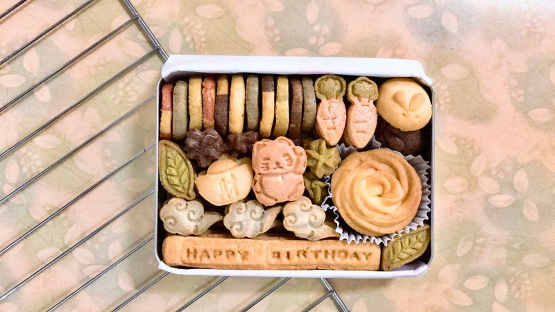 【可刻字&定制】招财猫铁盒手工饼干 - 手工饼干 - 其他材质 