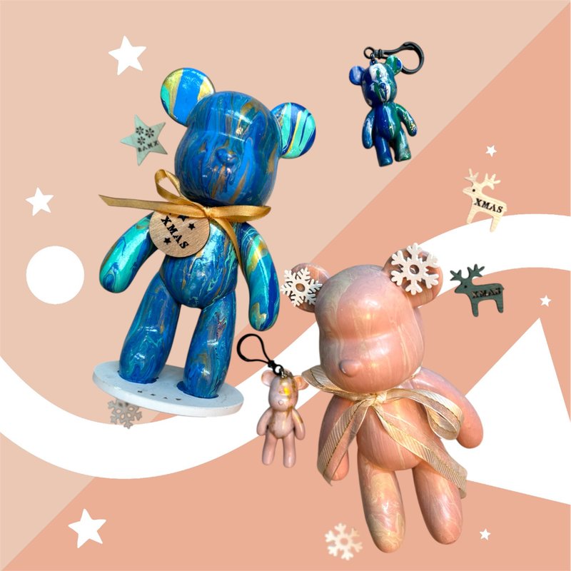 流体熊DIY材料包-流体熊礼盒/交换礼物/情人朋友信物 - 插画/绘画/写字 - 塑料 