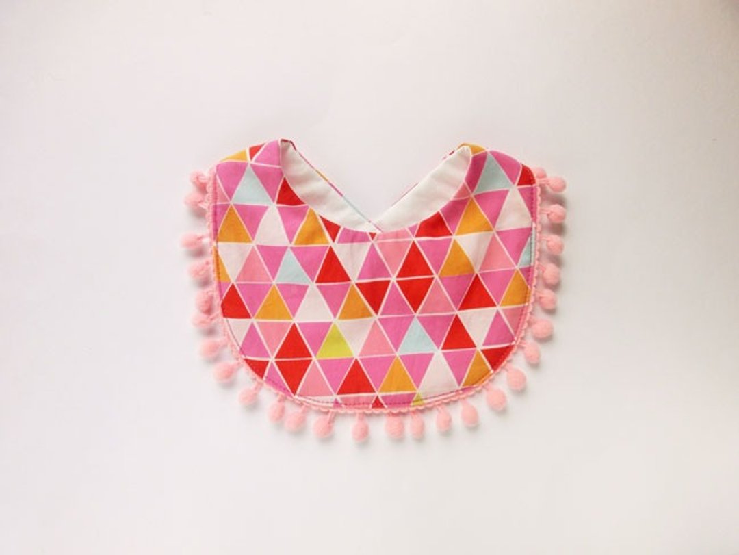 Organic Cotton Bib / PINK - 围嘴/口水巾 - 棉 粉红色