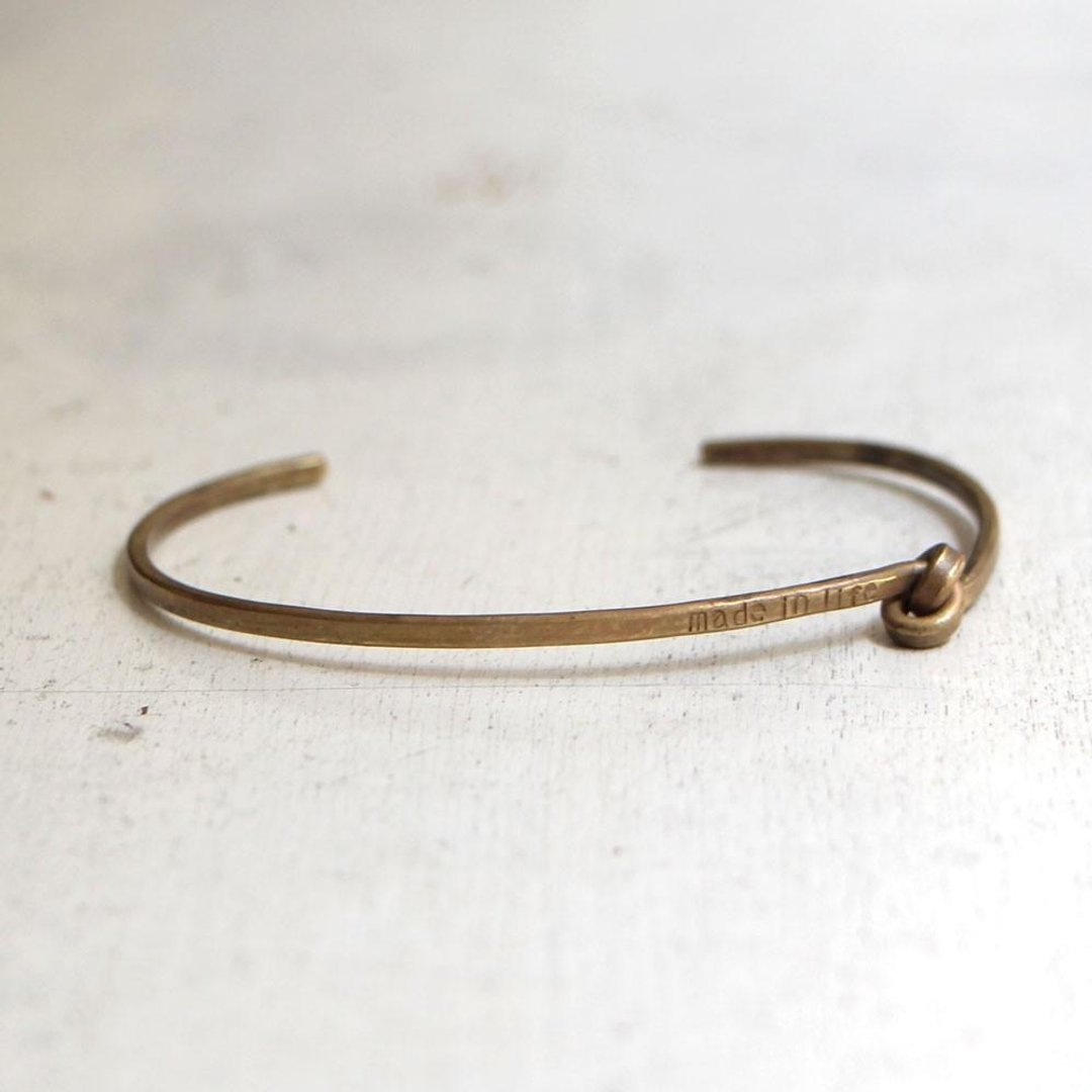 Brass bracelet knot - 手链/手环 - 其他金属 金色