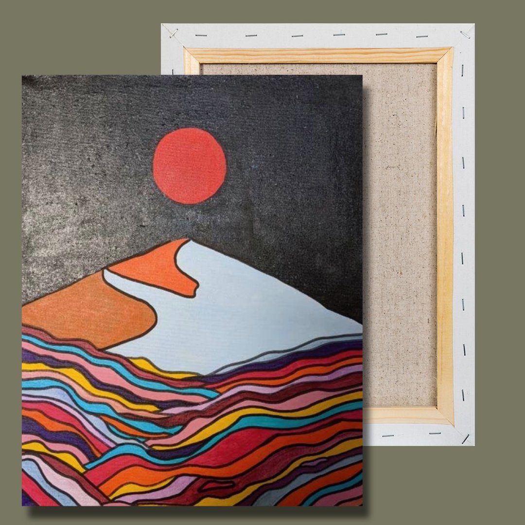 抽像风景 丙烯画 室内画 房间装饰 家居摆设 百搭艺术 - 海报/装饰画/版画 - 其他金属 多色