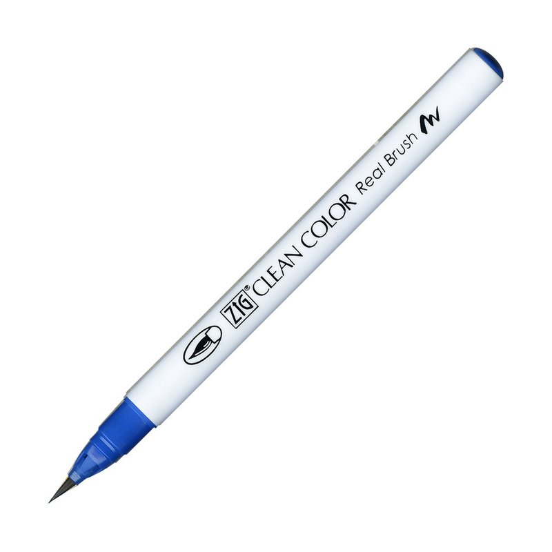 【Kuretake 日本吴竹】ZIG 彩绘毛笔 Dull Blue - 其他书写用品 - 塑料 蓝色