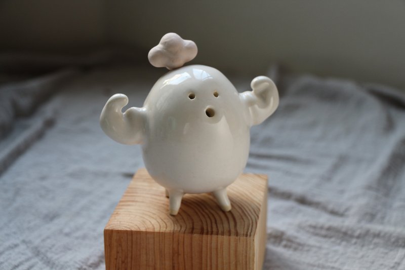 肌肉陶哇娃 花器 扩香 - 花瓶/陶器 - 陶 