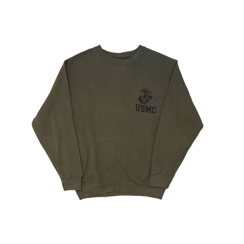 美军公发USMC训练运动服 S - 中性连帽卫衣/T 恤 - 其他人造纤维 绿色