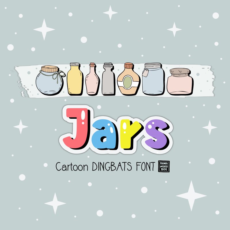 Jars OTF 标志字体 - 字体设计 - 其他材质 