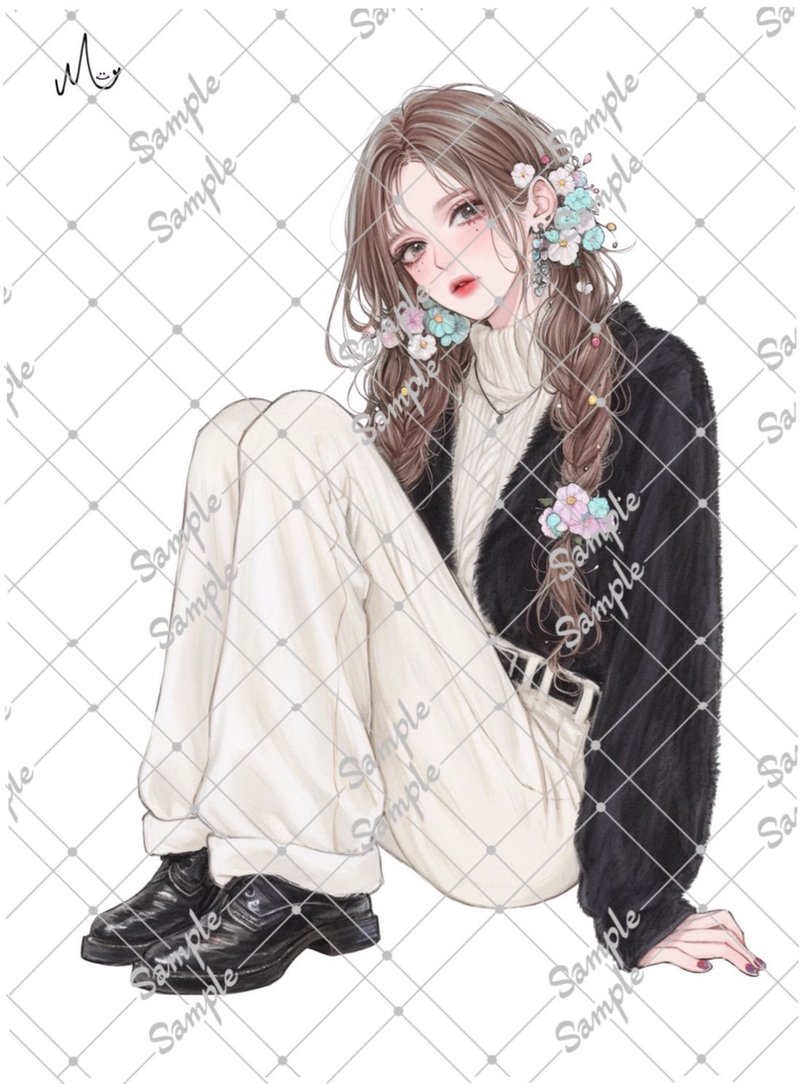 原创人物贴纸 11月新品 - 贴纸 - 纸 