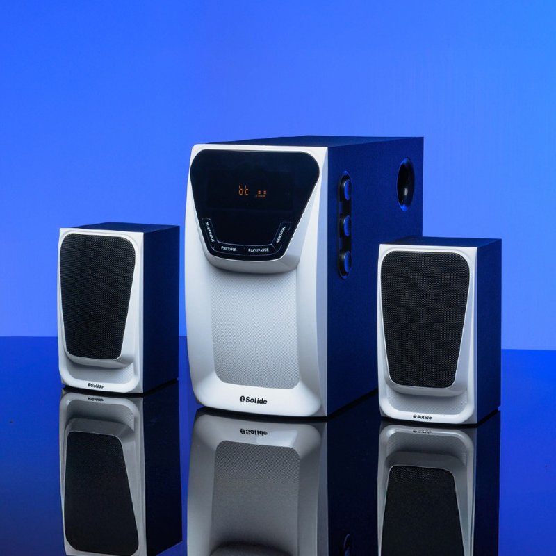 SOL-302 2.1声道全木质多功能蓝牙喇叭 音响 - 扩音器/喇叭 - 其他材质 黑色