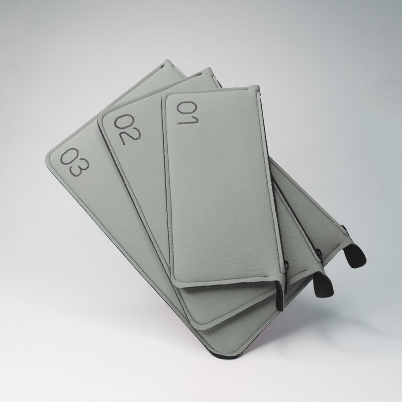 010203 | Personal Kit 旅行收纳袋拆售【02/M】 - 化妆包/杂物包 - 防水材质 灰色