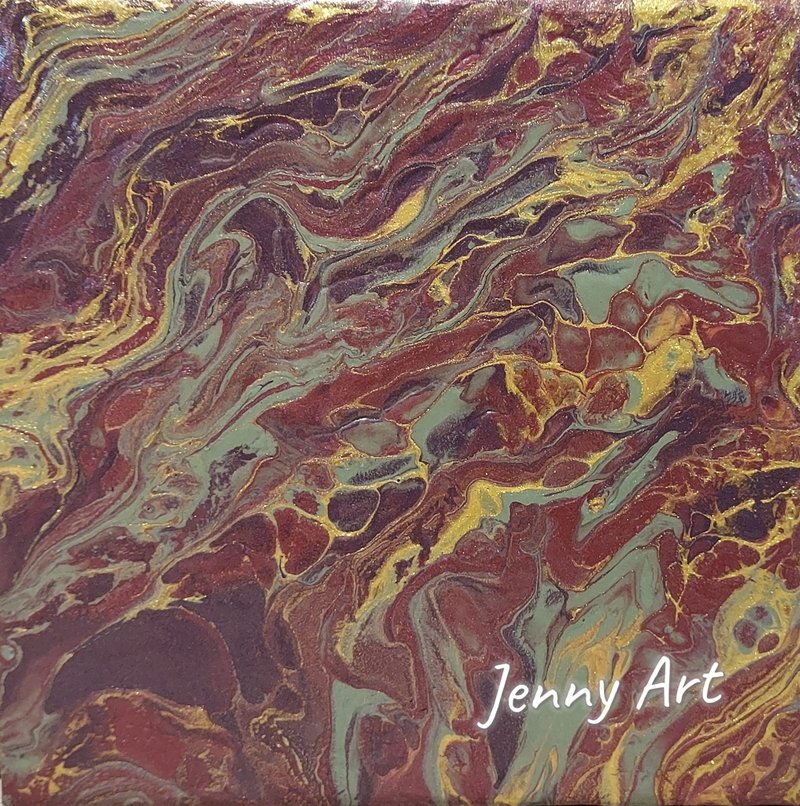 【灿金摩卡】无框画 抽象画 画作 挂画 居家摆设 居家生活 - 海报/装饰画/版画 - 其他材质 咖啡色