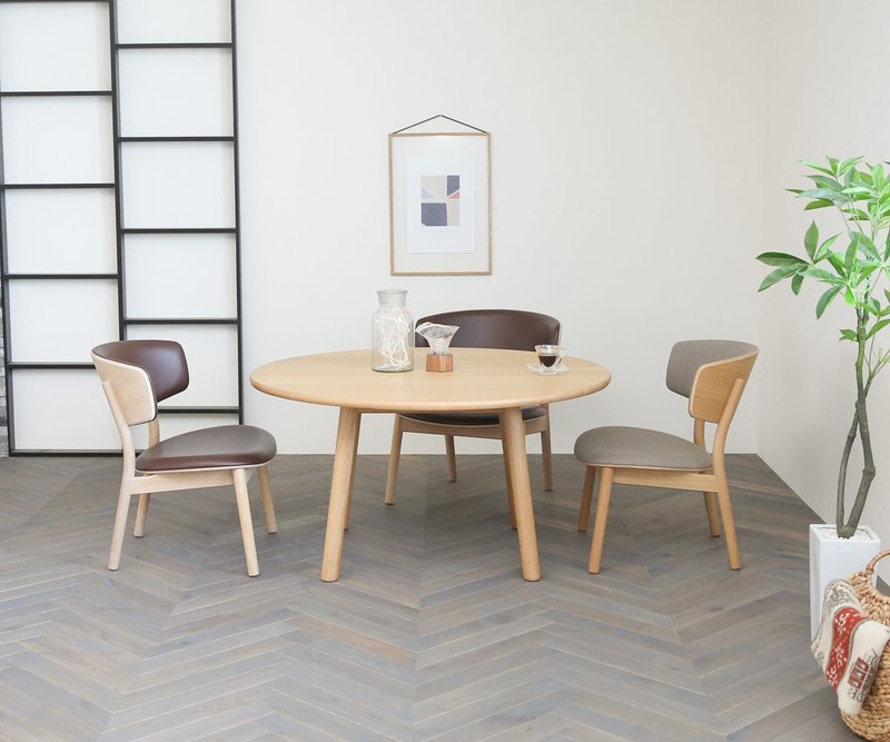 旭川家具 匠工艺 SPREAD 圆形餐桌 - 餐桌/书桌 - 木头 咖啡色