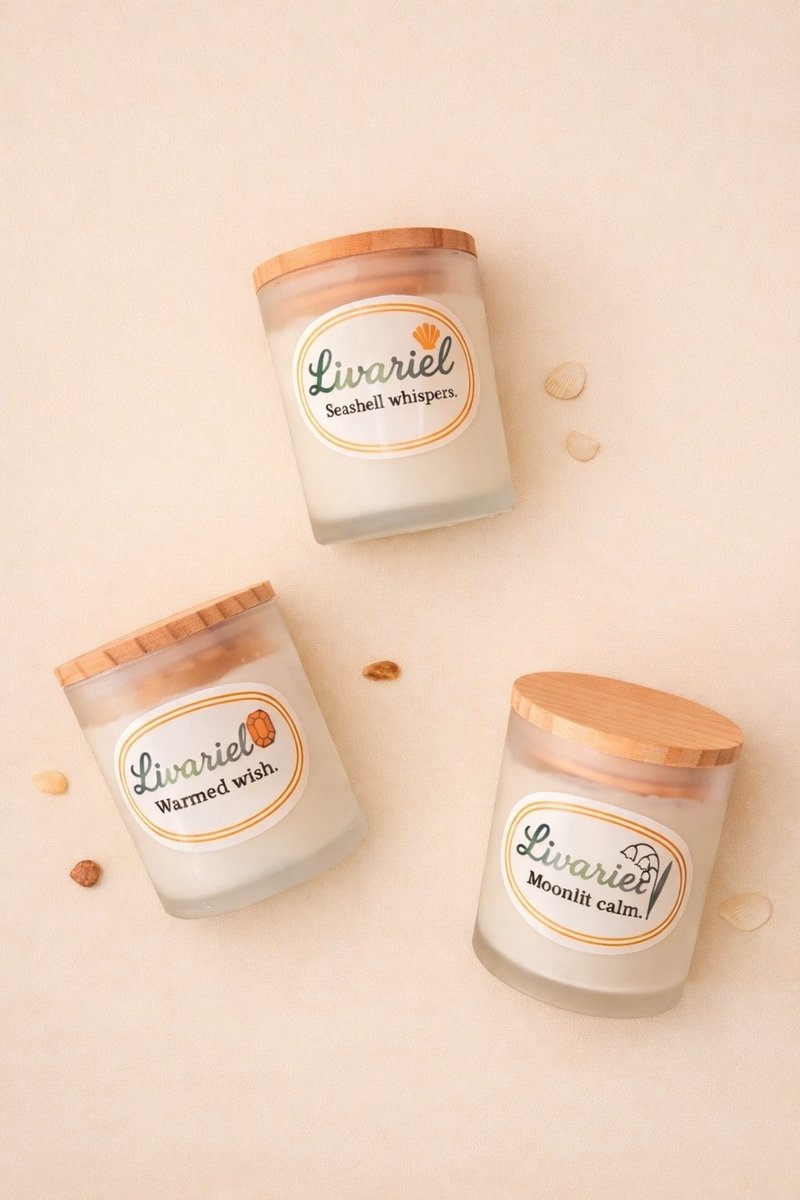 Livariel 香氛蜡烛三入组 - 蜡烛/烛台 - 玻璃 粉红色