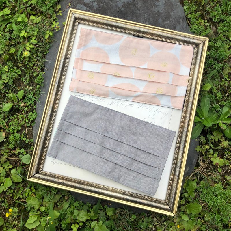 好好呼吸口罩套-现货-双面使用-日本二重纱*薄棉- - 口罩 - 棉．麻 银色