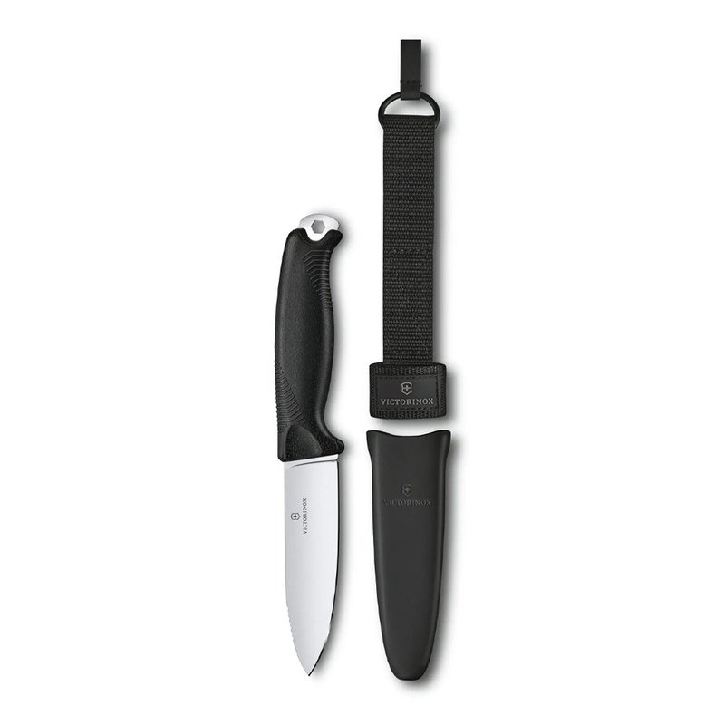 VICTORINOX 瑞士维氏 VENTURE 户外专业直刀 黑 3.0902.3 - 露营用品 - 其他材质 黑色