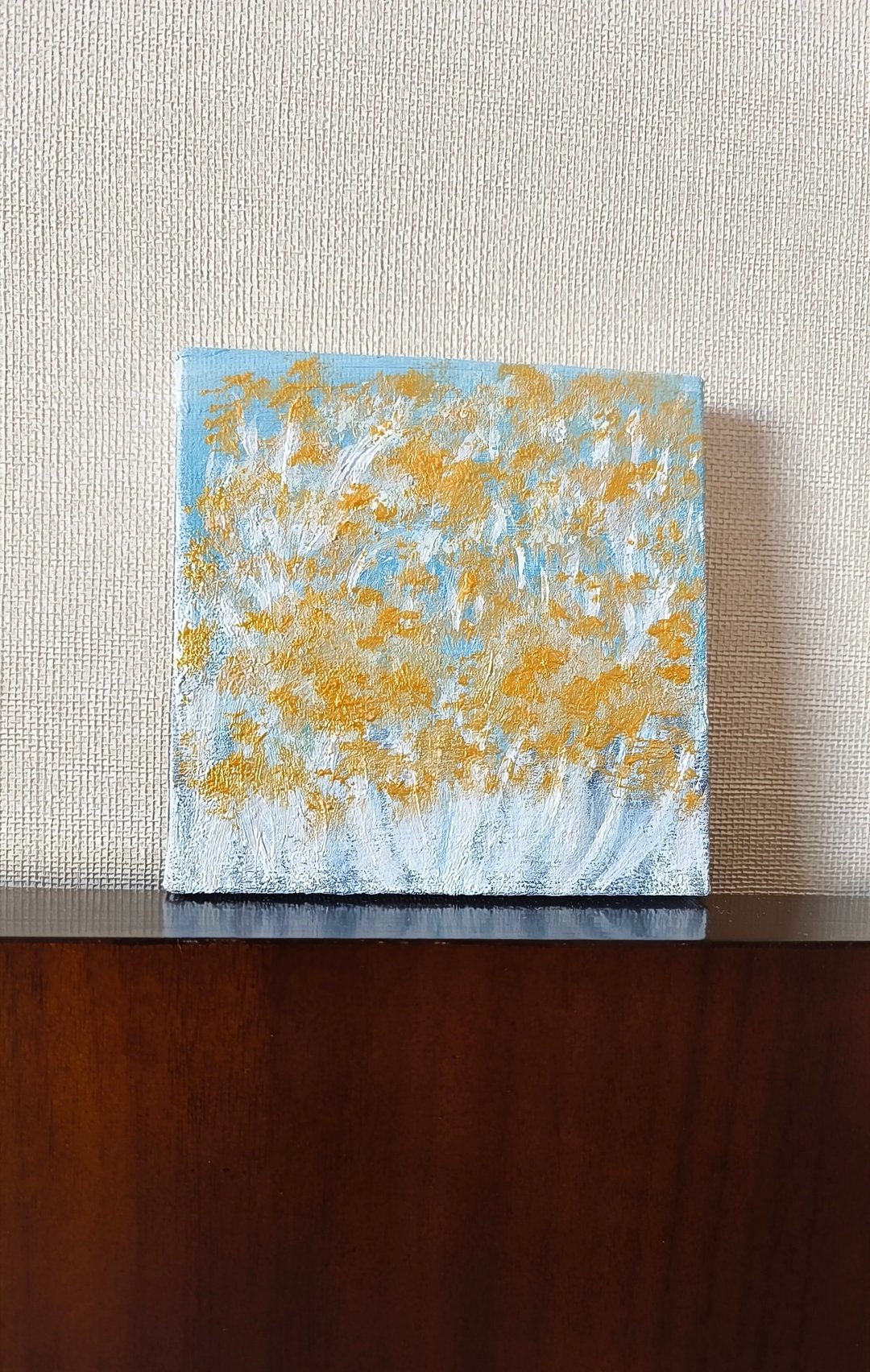 花卉画/压克力水彩画/金色画/小尺寸挂画/装饰画 - 海报/装饰画/版画 - 棉 