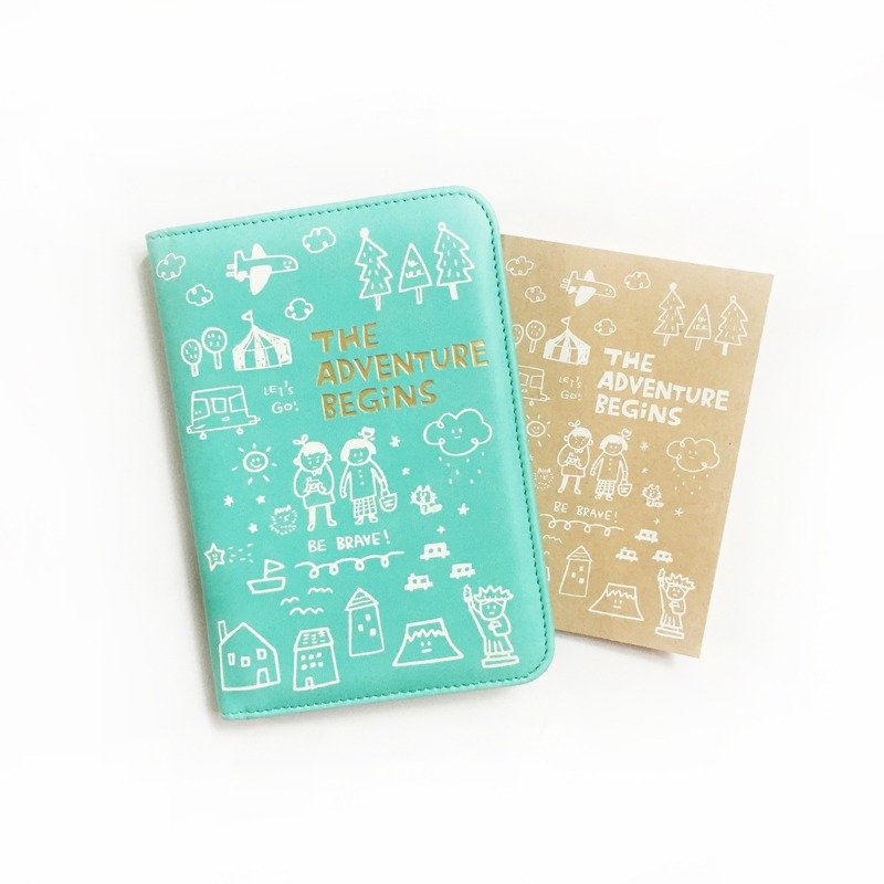 The Adventure Begins系列护照夹_苏打绿 - 皮夹/钱包 - 其他材质 绿色