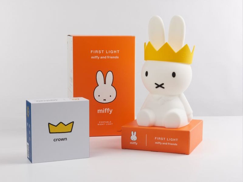 Miffy 夜灯皇冠套装 65周年特别版 - 灯具/灯饰 - 硅胶 多色